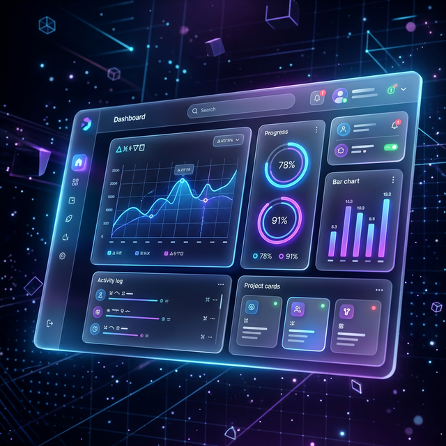 Premium SaaS Dashboard Mockup